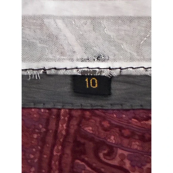 VTG Fleet Street Womens Long Trench Coat Gray Thermolite Paisley Lined Size 10 - Picture 4 of 16